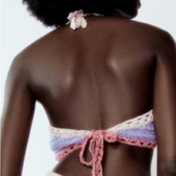 NEW! Zara Crochet Set Halter Top - Picture 3 of 3